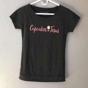 Cupcakes and Jesus T-shirt